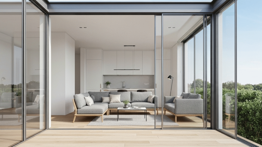 12 Modern Ways to Use glass wall panels interior in Small Apartments