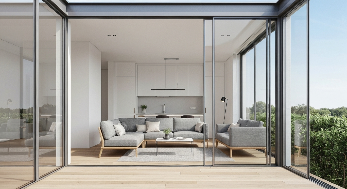 12 Modern Ways to Use glass wall panels interior in Small Apartments