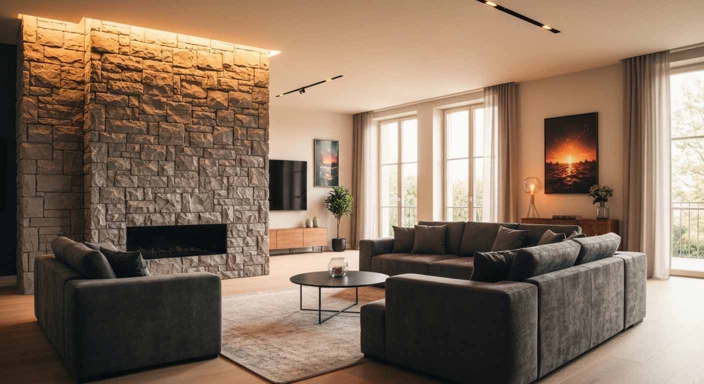 10 Inspiring Rooms Using Fake Stone Wall Panels Interior as Accent Walls