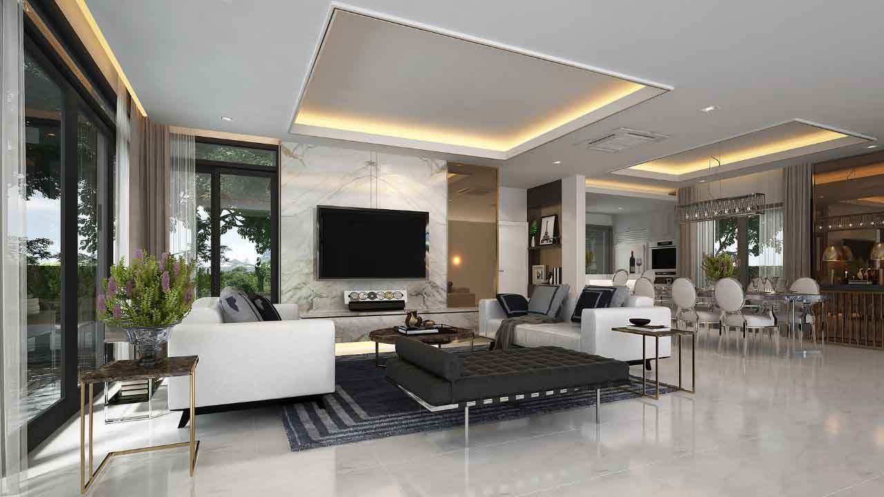 living room wall design tiles - Exploring Top Tile Materials for Living Room Walls 