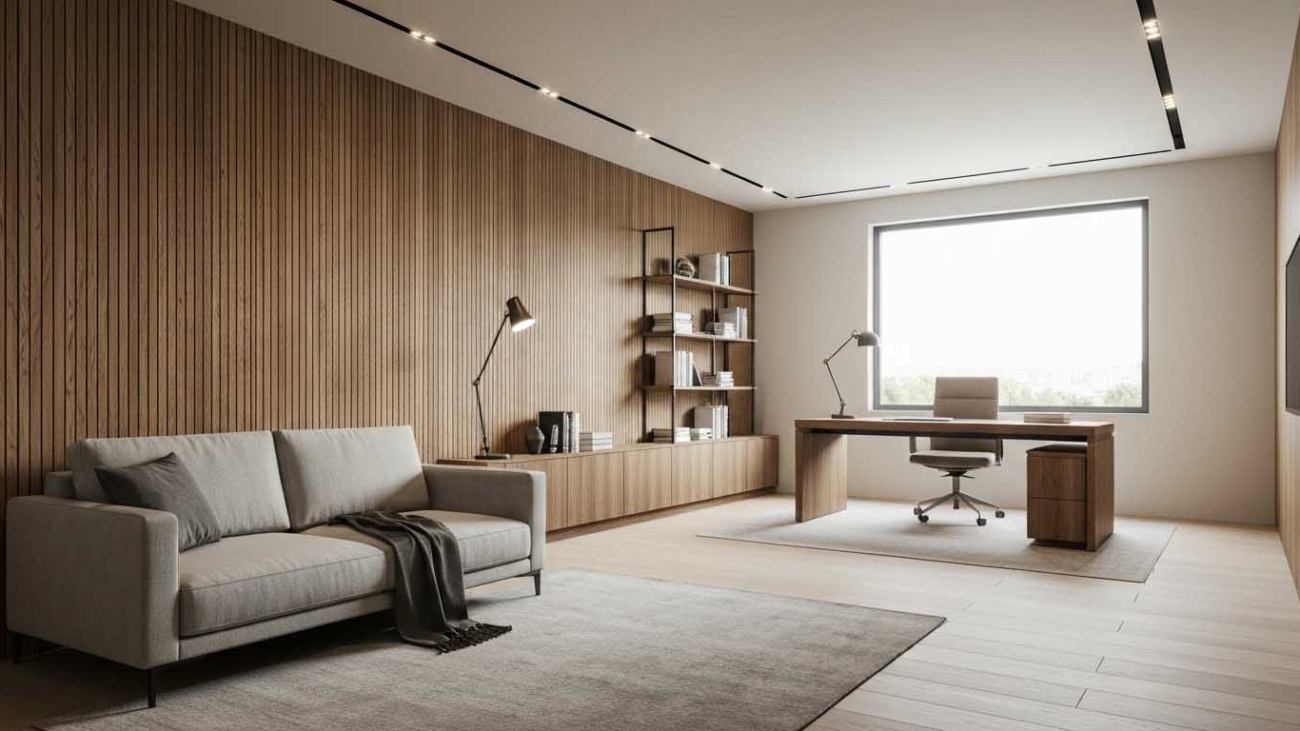 How Wood Veneer Wall Panels Are Redefining Acoustic Design in Home Offices