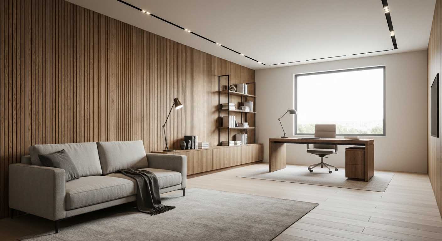 How Wood Veneer Wall Panels Are Redefining Acoustic Design in Home Offices