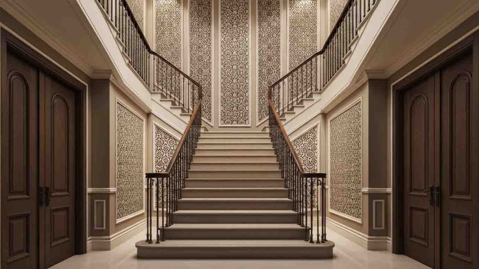 Trending Stair Wall Design Ideas Using Luxury Wall Panels