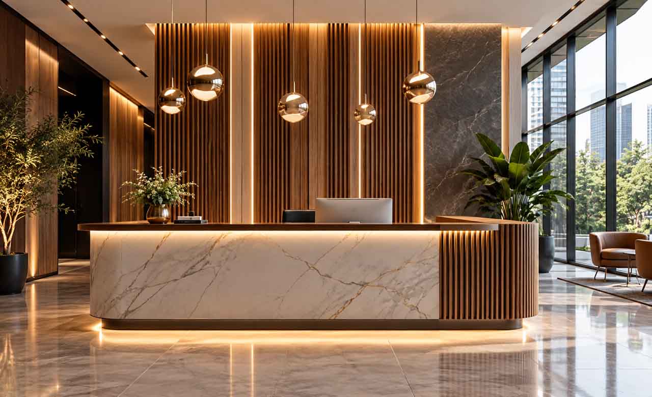 20 Stylish Wall Paneling Ideas for Office Walls and Reception Areas