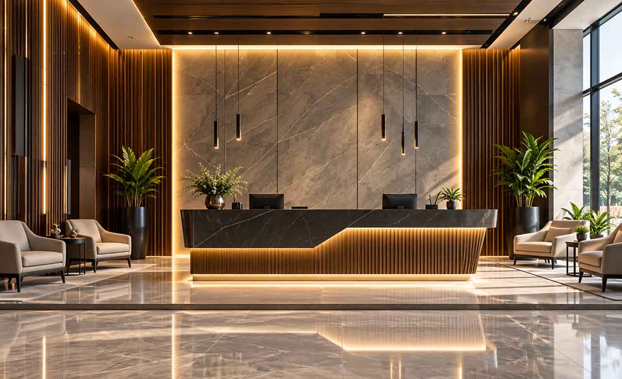Wall Paneling Ideas for Office Walls and Reception Areas