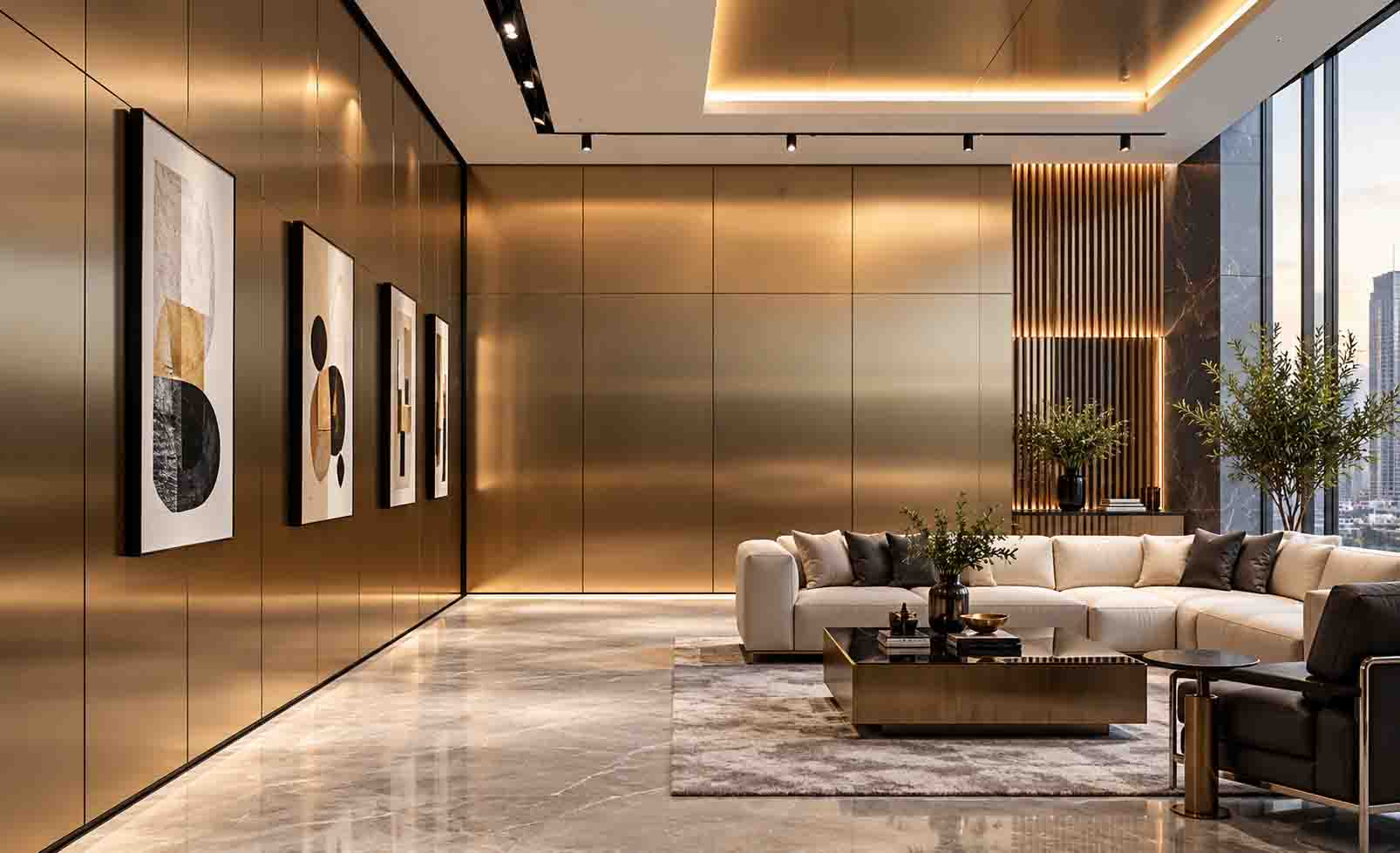 Metal Wall Design 13 Luxury Ideas for Modern Interiors