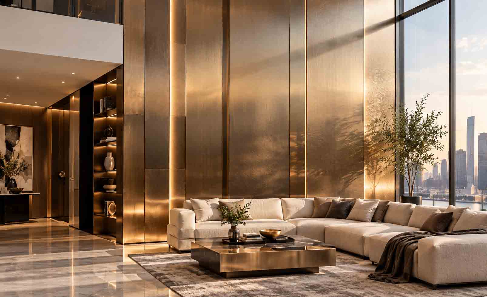 Metal Wall Design Ideas for a Luxurious and Modern Interior