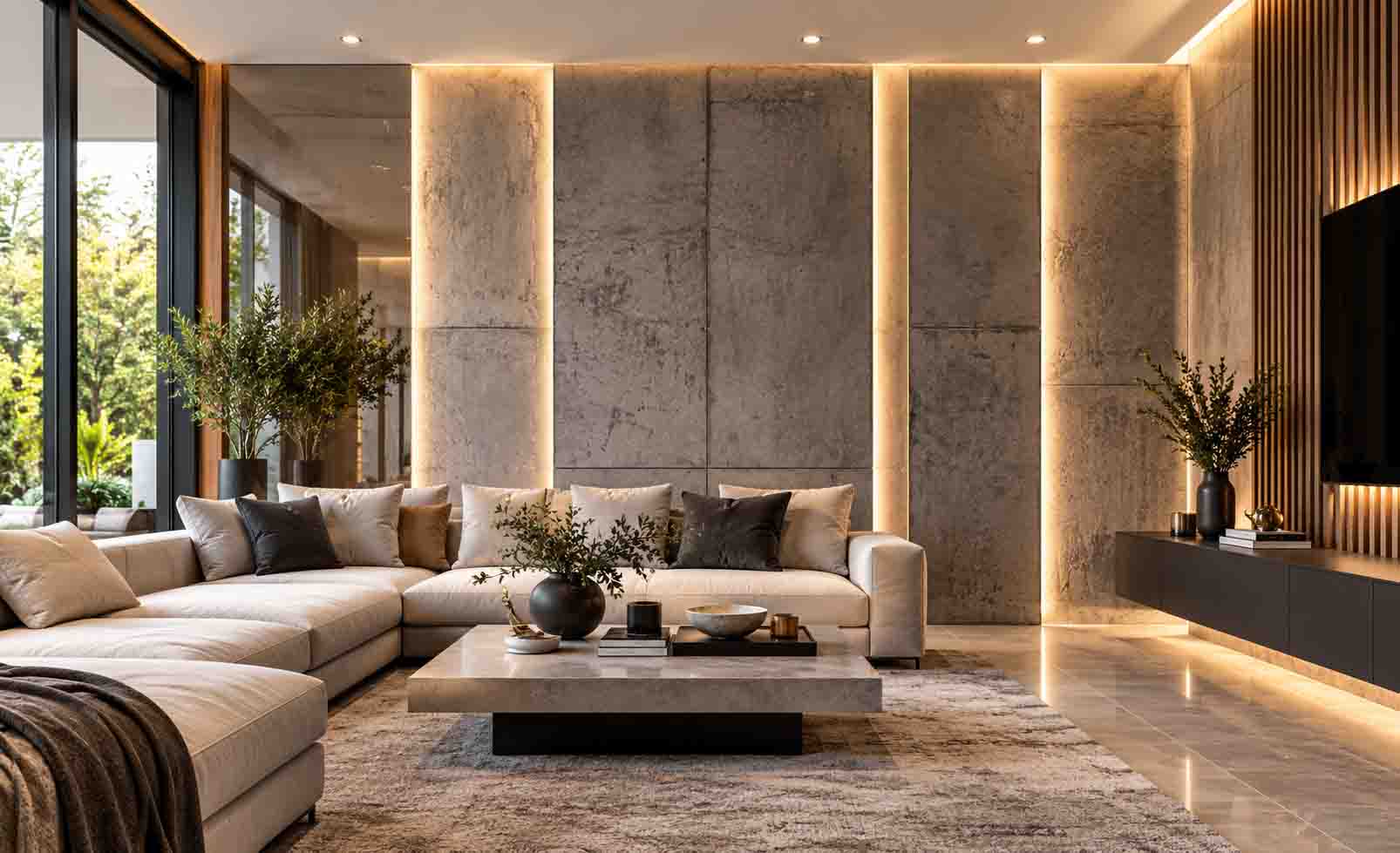 Modern Luxury Interiors - 15 Wall Design Concrete Ideas to Inspire Your Space